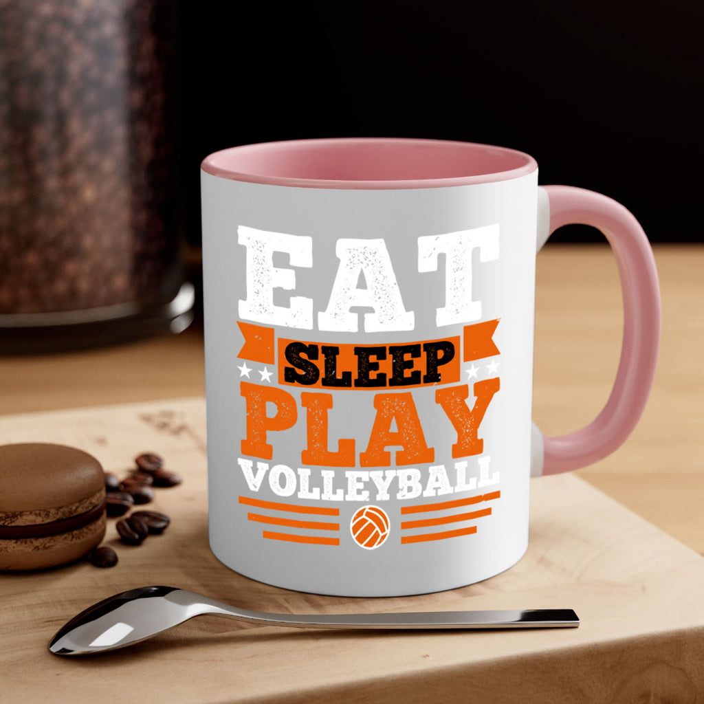 Eat sleep play volleyball 1287#- basketball-Mug / Coffee Cup