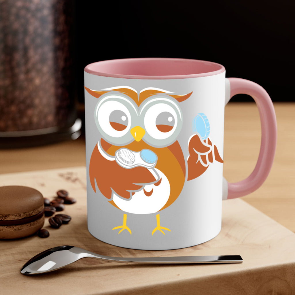 Funny Owl Contact Lens Case A TurtleRabbit 6#- owl-Mug / Coffee Cup