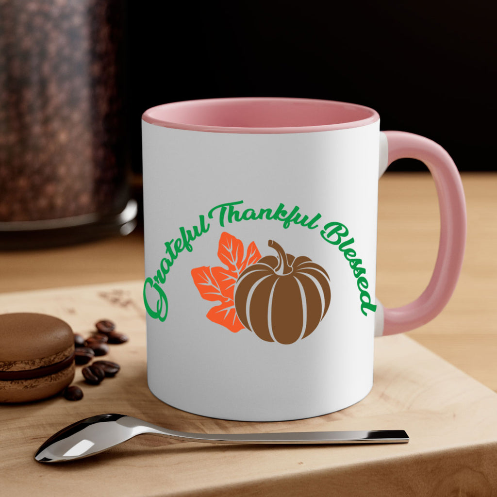 Grateful Thankful Blessed 214#- fall-Mug / Coffee Cup