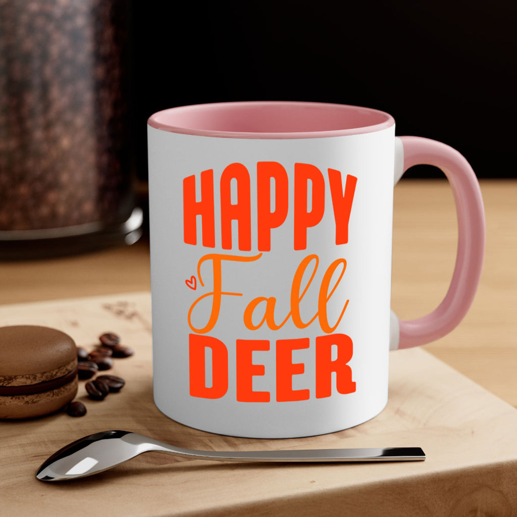 Happy Fall Deer Design 218#- fall-Mug / Coffee Cup