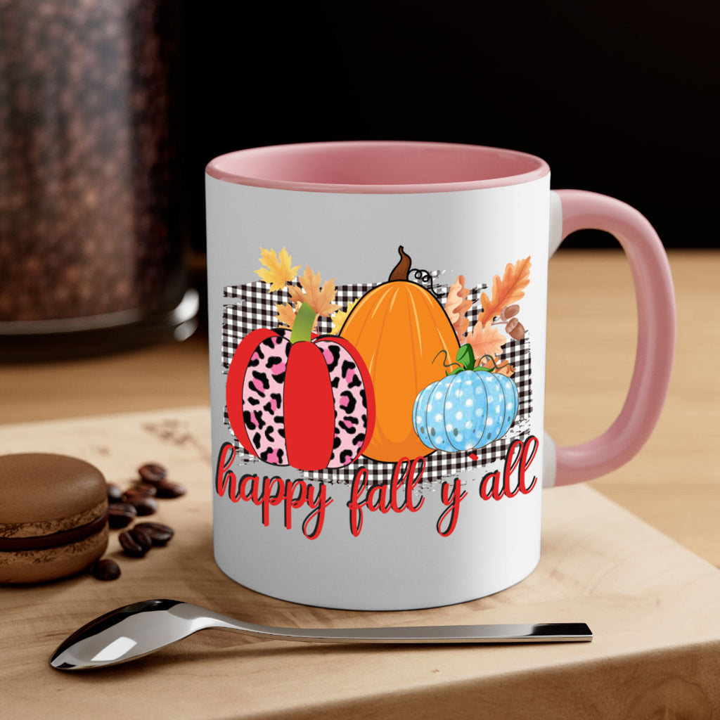Happy Fall Yall Leopard 229#- fall-Mug / Coffee Cup