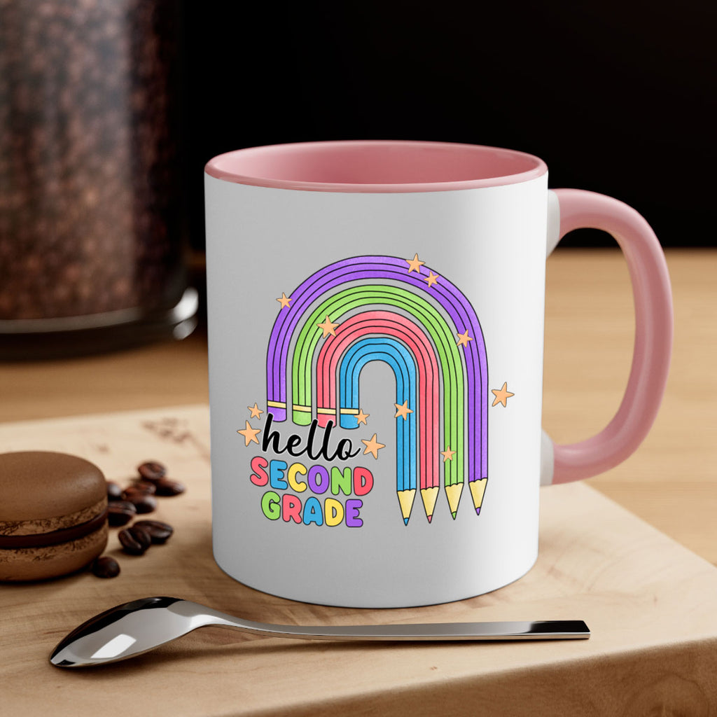 Hello 2nd Grade Pencil Rainbow 11#- second grade-Mug / Coffee Cup