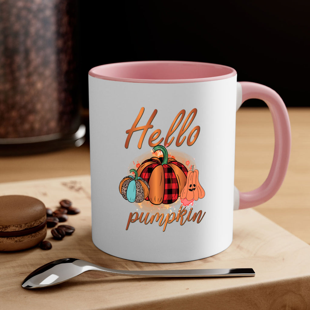 Hello Pumpkin 284#- fall-Mug / Coffee Cup