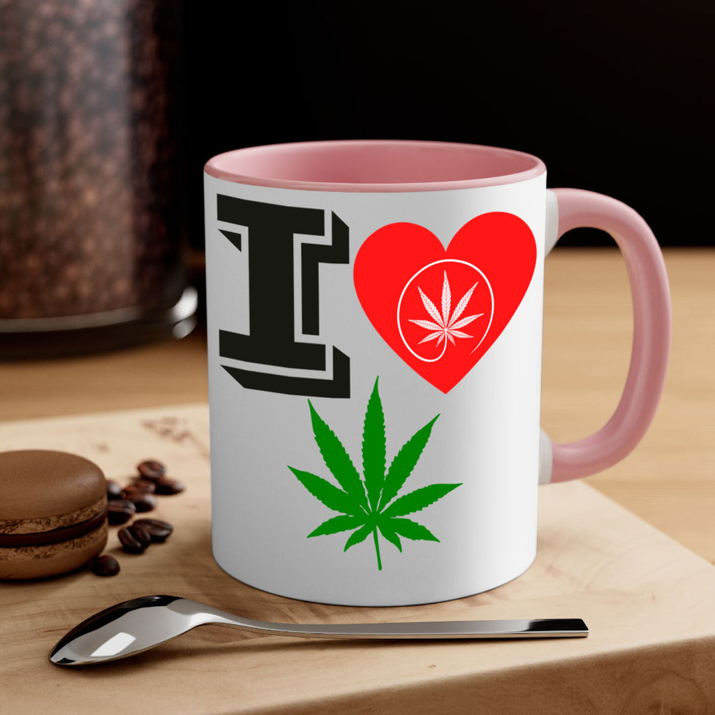 I love Cannabis heart 126#- marijuana-Mug / Coffee Cup