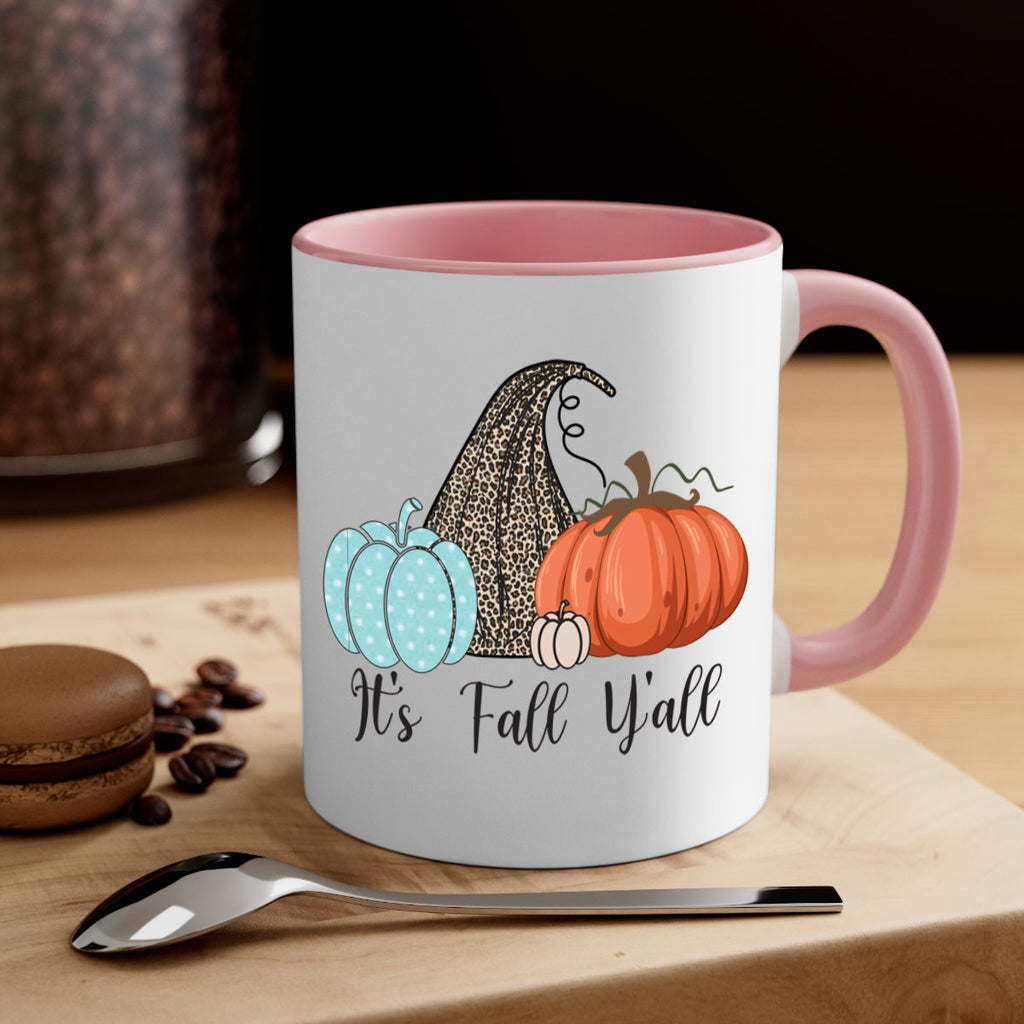 It s Fall Y all Pumpkin 363#- fall-Mug / Coffee Cup