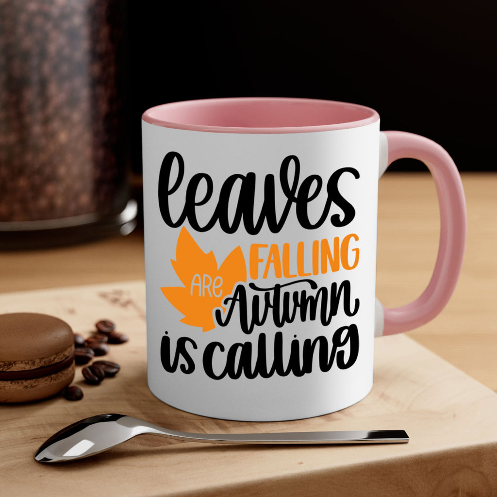 Leaves Are Falling Autumn Is Calling 502#- fall-Mug / Coffee Cup