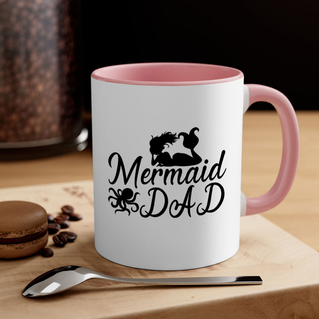 Mermaid Dad 357#- mermaid-Mug / Coffee Cup