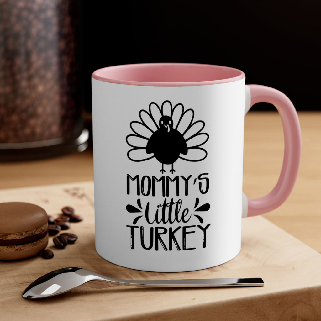 Mommy s Little Turkey 427#- fall-Mug / Coffee Cup