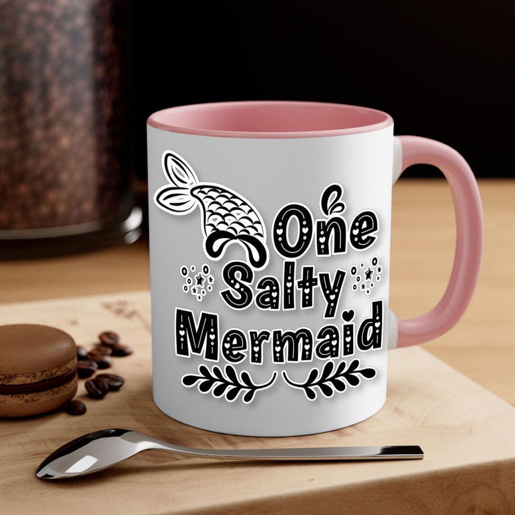 One Salty Mermaid 528#- mermaid-Mug / Coffee Cup