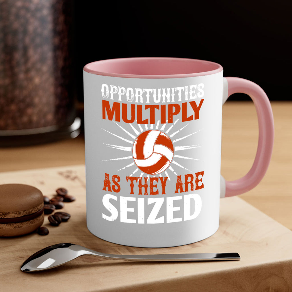 Opportunities multiply as they are seized Style 606#- volleyball-Mug / Coffee Cup