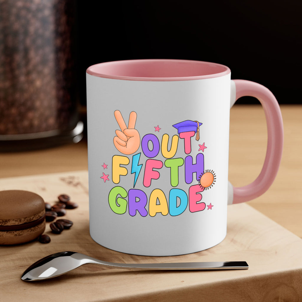 Peace Out 5th Grade Peace 20#- 5th grade-Mug / Coffee Cup