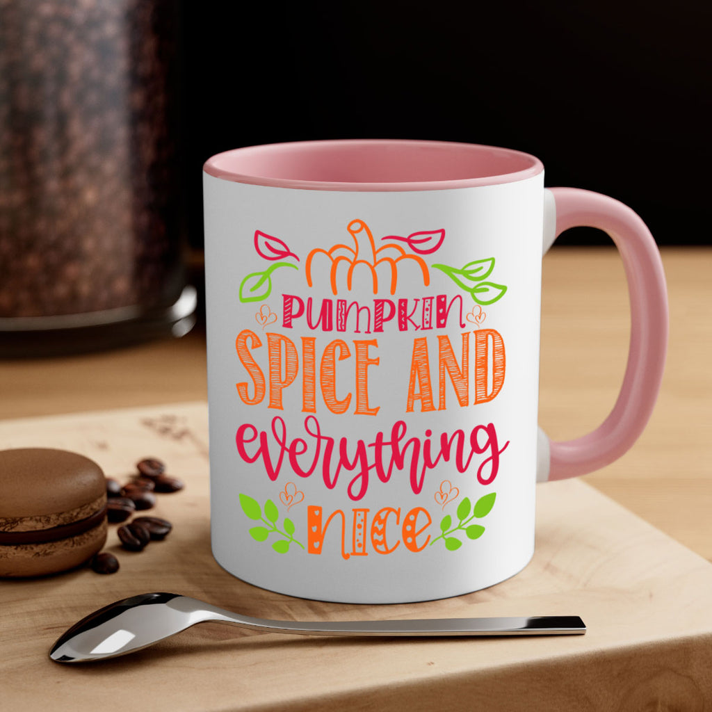 Pumpkin Spice and Everything Nice 536#- fall-Mug / Coffee Cup