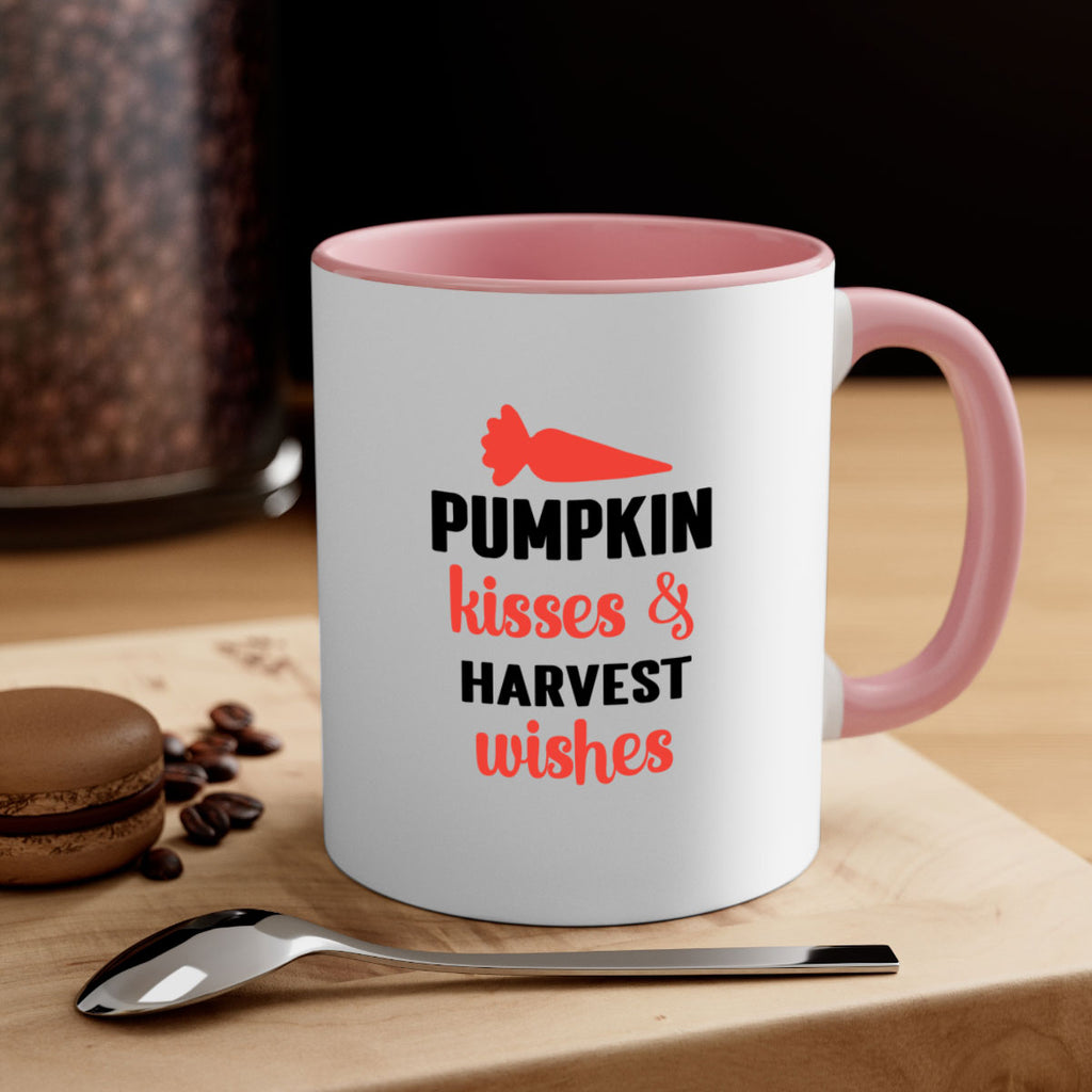 Pumpkin kisses harvest wishes 524#- fall-Mug / Coffee Cup