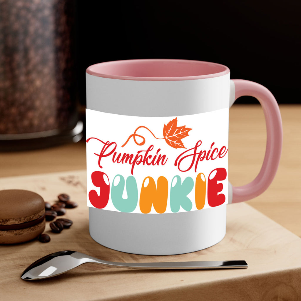 PumpkinSpiceJunkiedesign 569#- fall-Mug / Coffee Cup