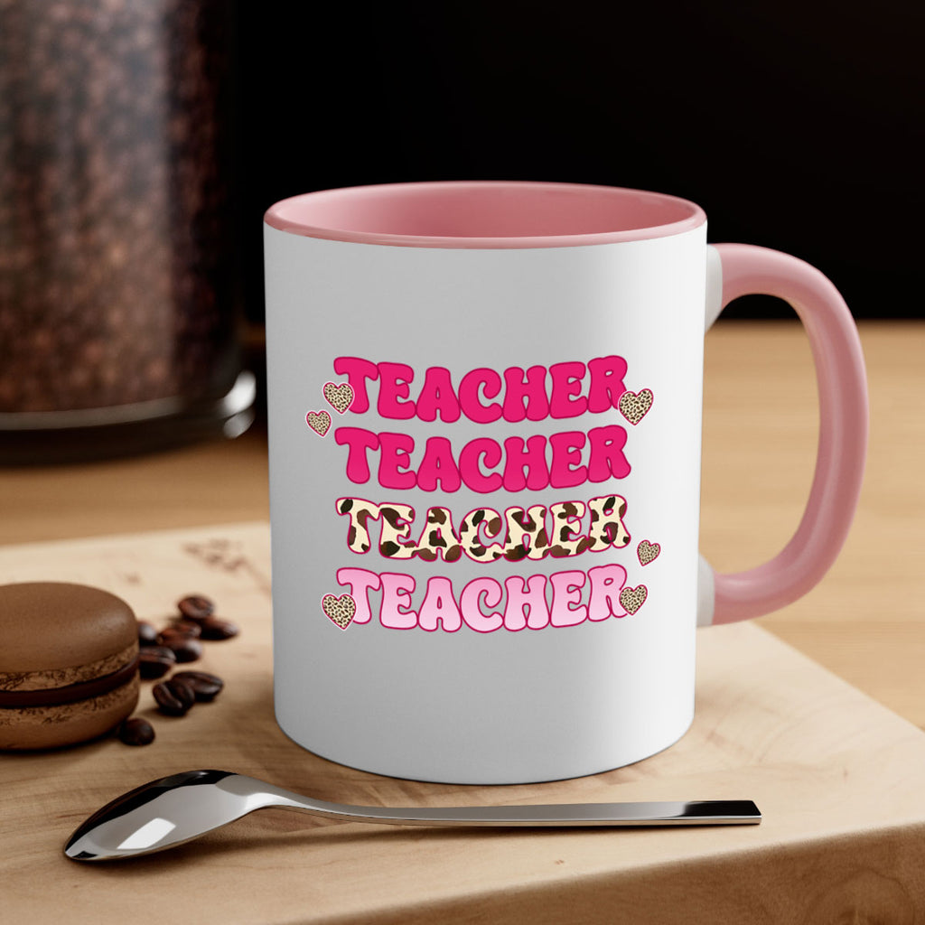 Retro Teacher Valentine 10#- teacher-Mug / Coffee Cup