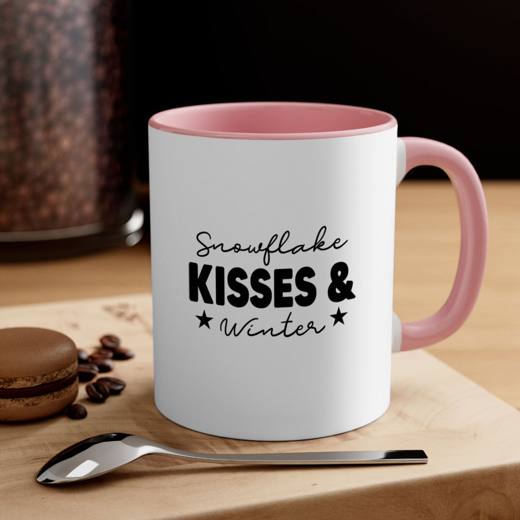 Snowflake Kisses Winter374#- winter-Mug / Coffee Cup