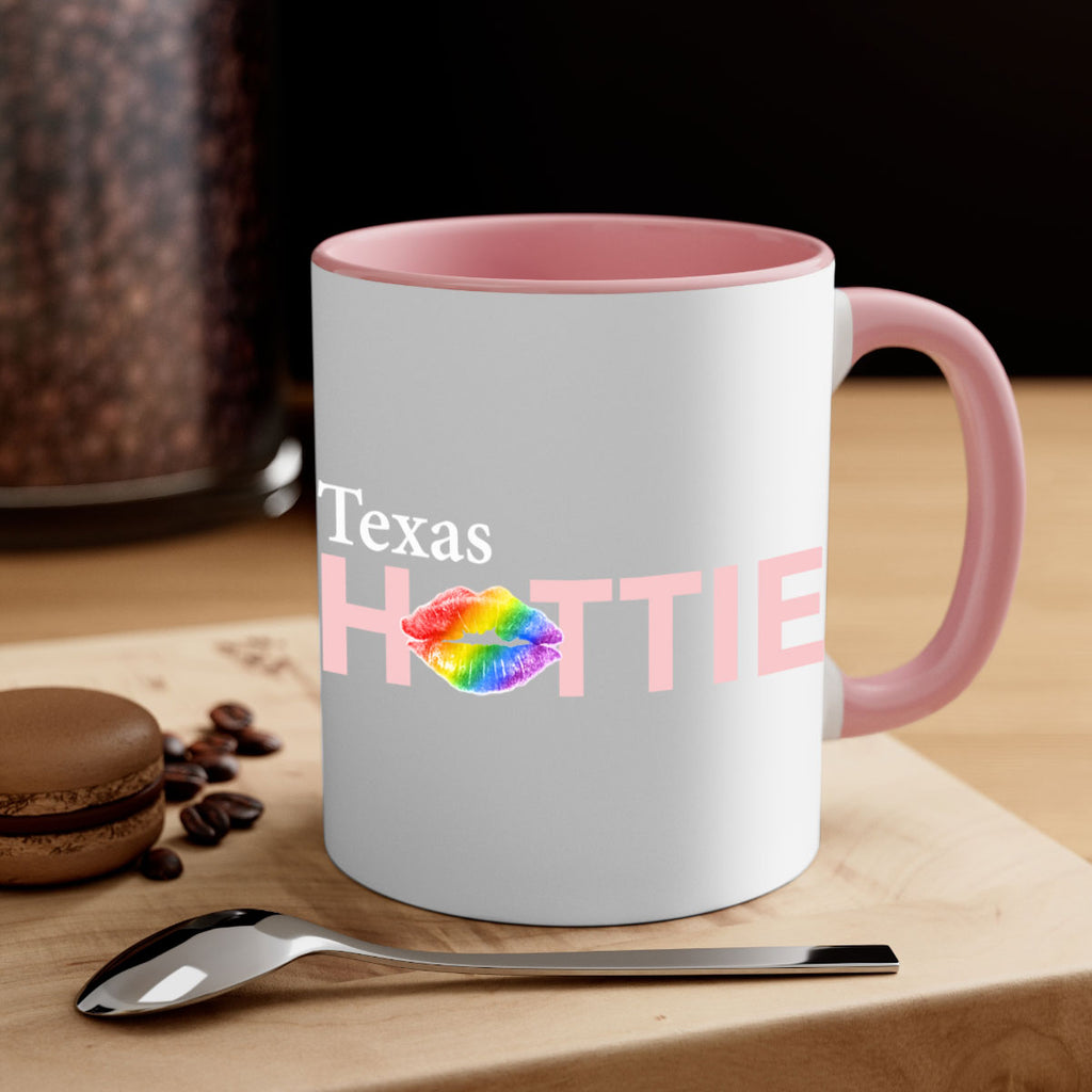 Texas Hottie with rainbow lips 94#- Hottie Collection-Mug / Coffee Cup