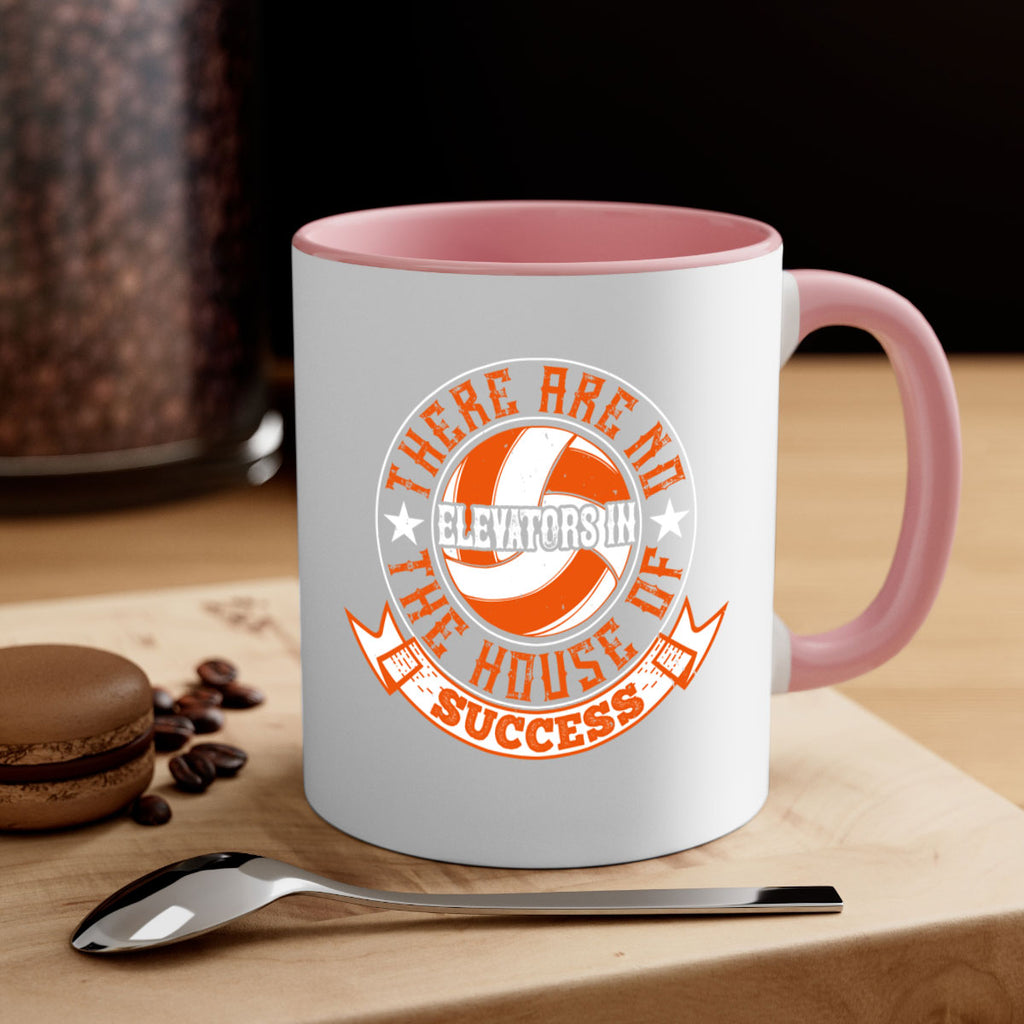 There are no elevators in the house of success Style 165#- volleyball-Mug / Coffee Cup