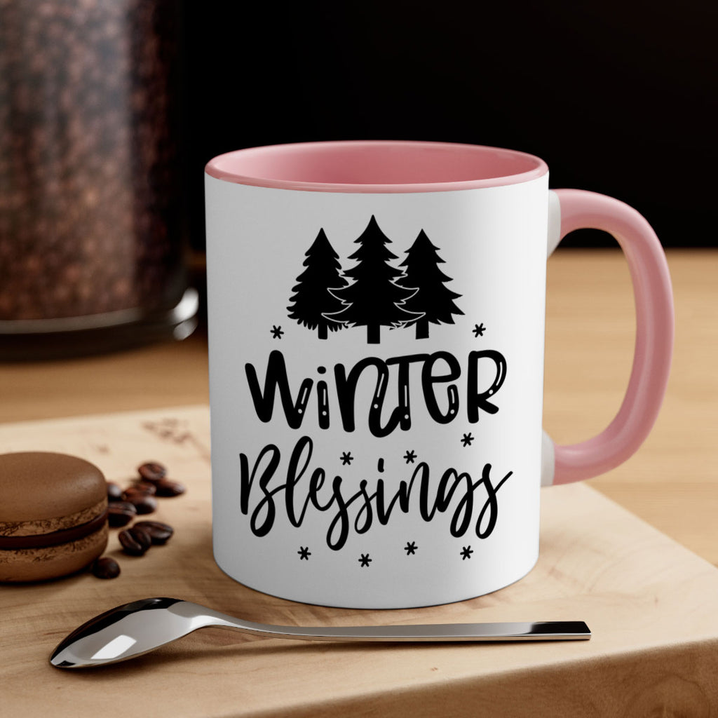 Winter Blessings 489#- winter-Mug / Coffee Cup