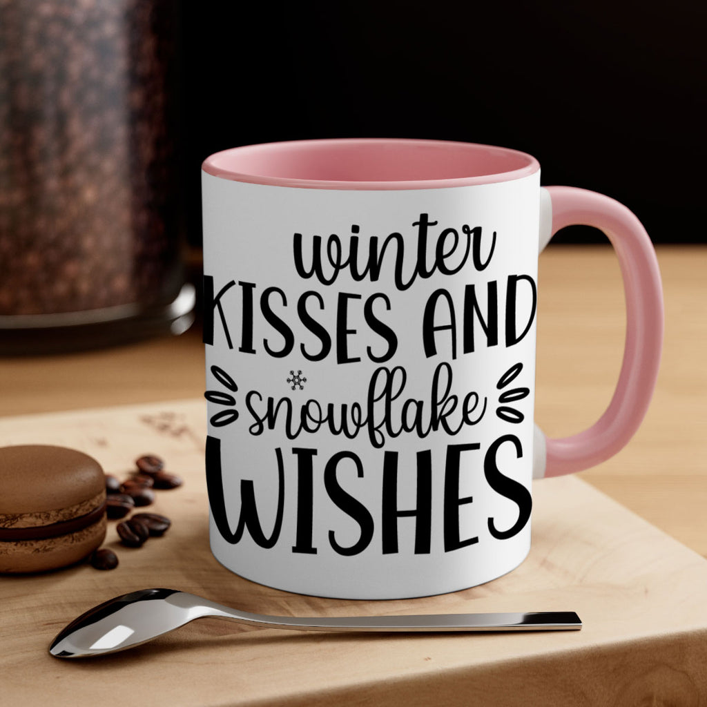 Winter Kisses And Snowflake Wishes517#- winter-Mug / Coffee Cup