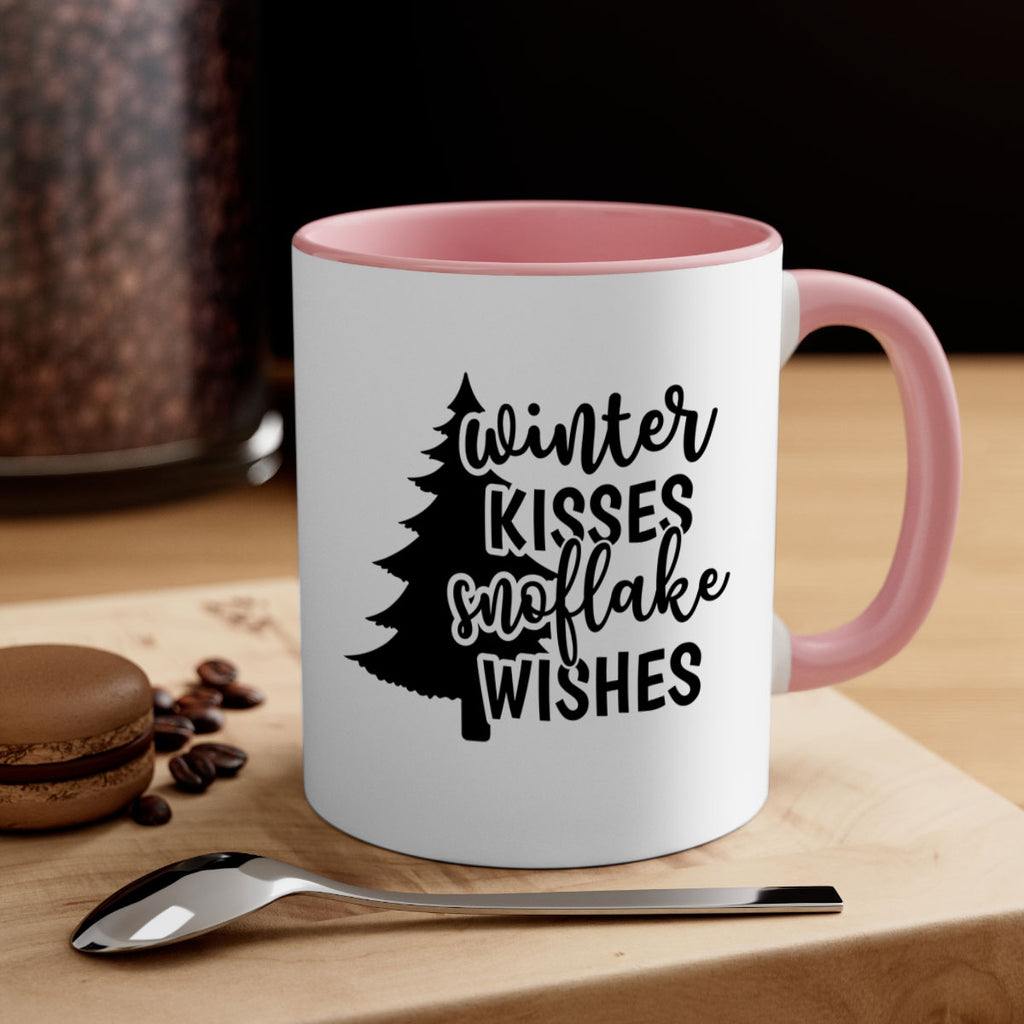 Winter Kisses Snoflake Wishes518#- winter-Mug / Coffee Cup