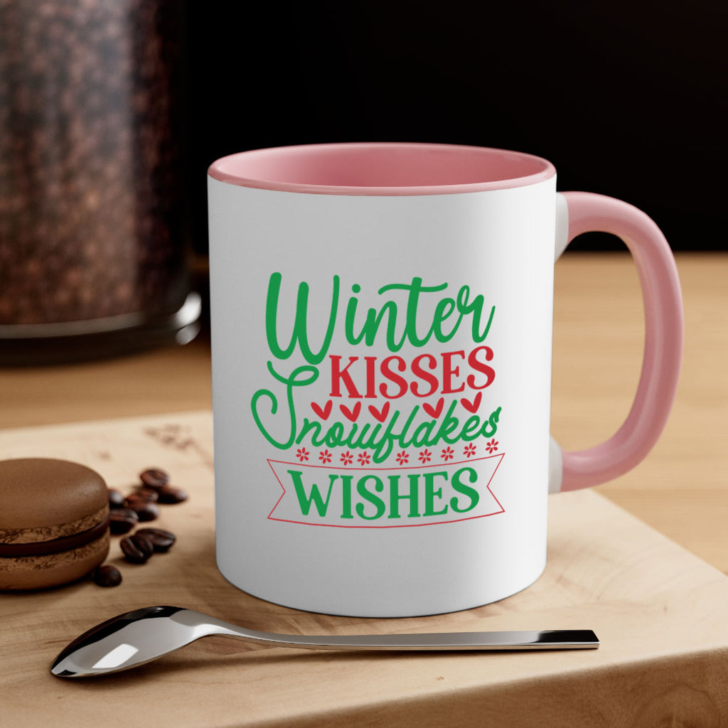 Winter Kisses Snowflakes Wishes 522#- winter-Mug / Coffee Cup