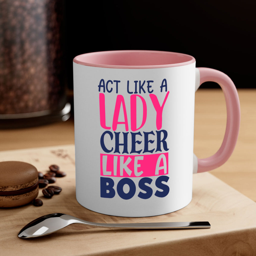 act like a lady cheer like a boss 1747#- cheer-Mug / Coffee Cup