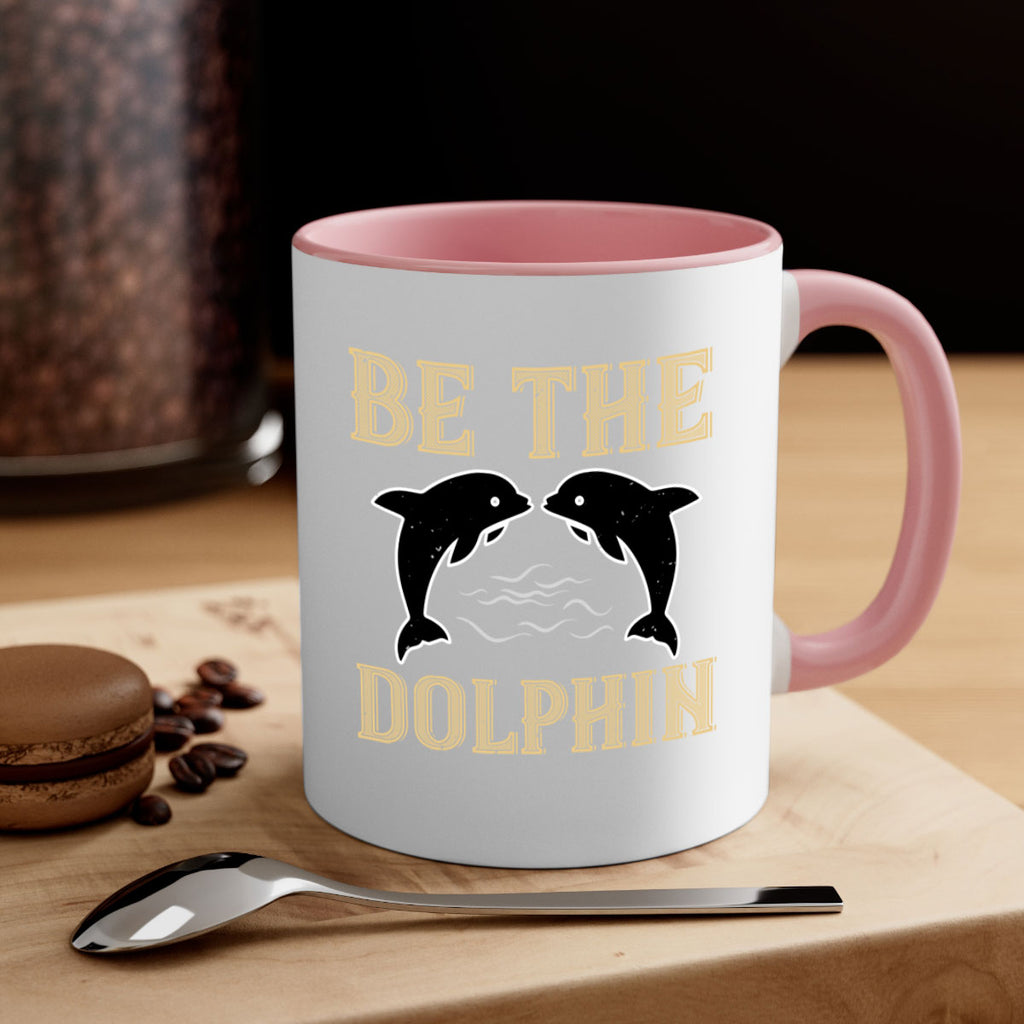 be the dolphin 1428#- swimming-Mug / Coffee Cup