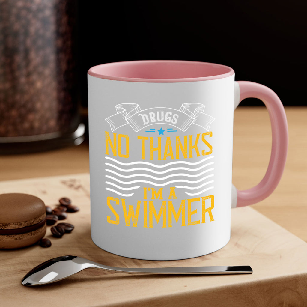 drugs No thanks im a swimmer 1324#- swimming-Mug / Coffee Cup