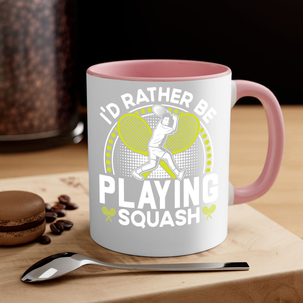 id rather be playing squash 580#- tennis-Mug / Coffee Cup