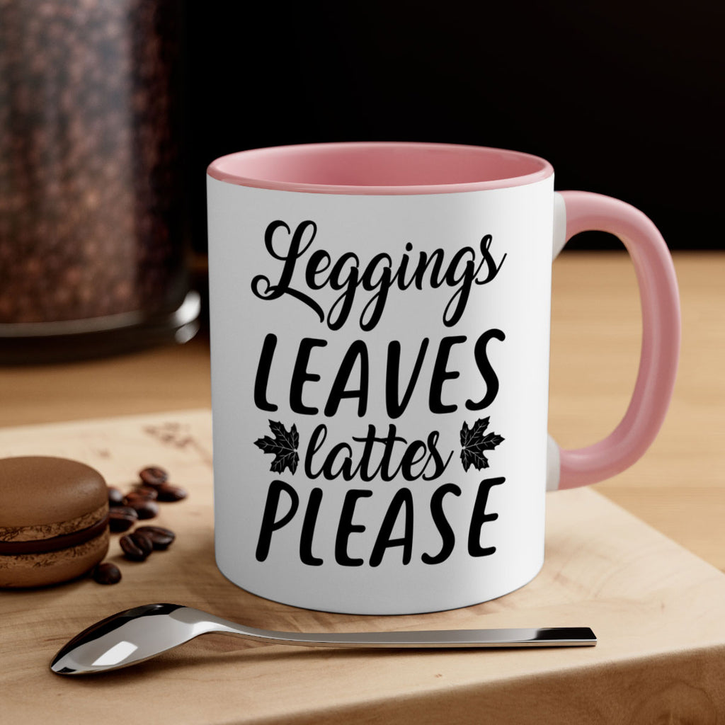 leggings leaves lattes please 397#- fall-Mug / Coffee Cup