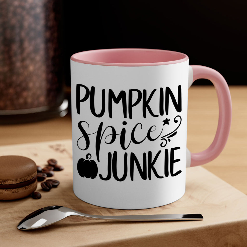 pumpkin spice junkie 548#- fall-Mug / Coffee Cup