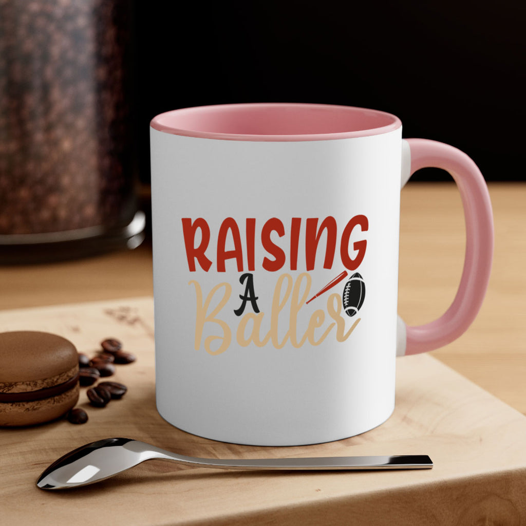 raising a baller 2278#- softball-Mug / Coffee Cup