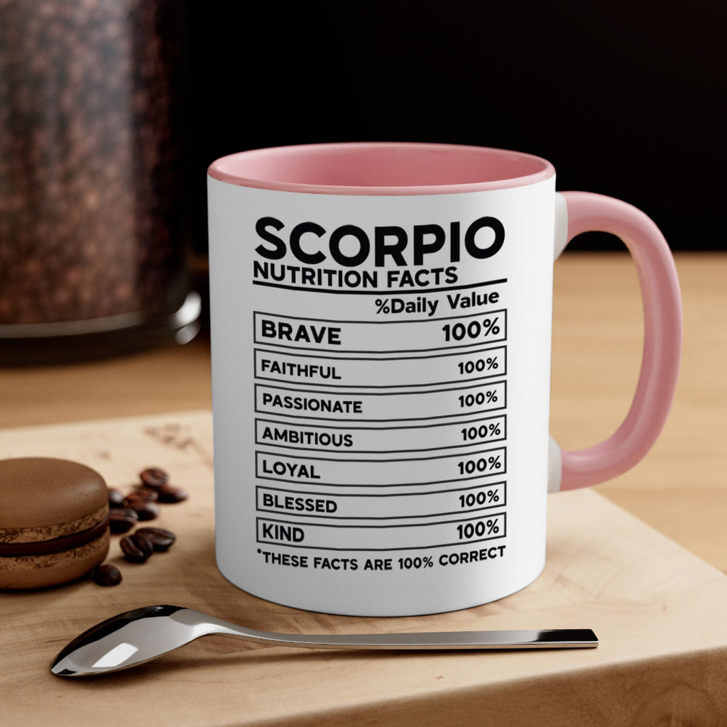 scorpio Nutrition Facts 434#- zodiac-Mug / Coffee Cup