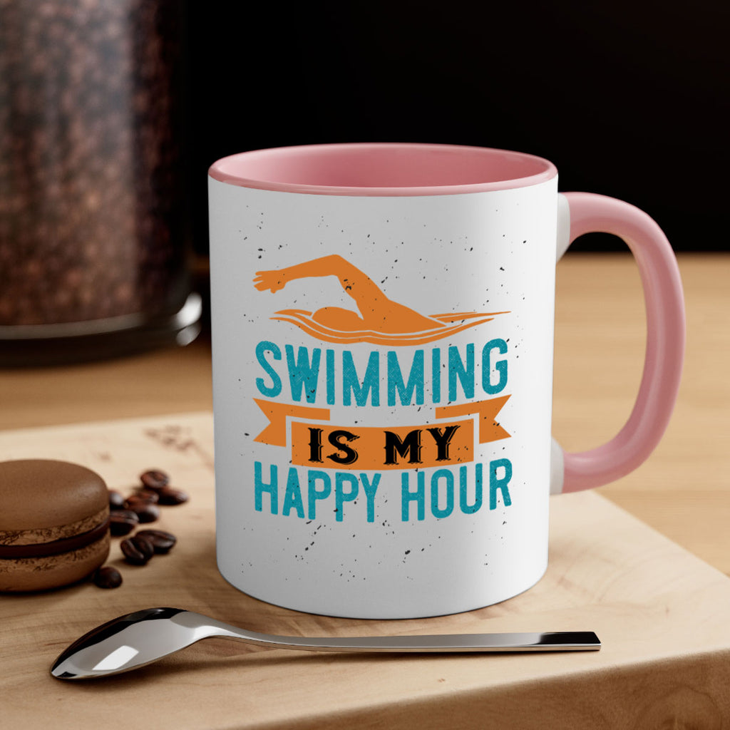 swimming is myhappy hour 378#- swimming-Mug / Coffee Cup