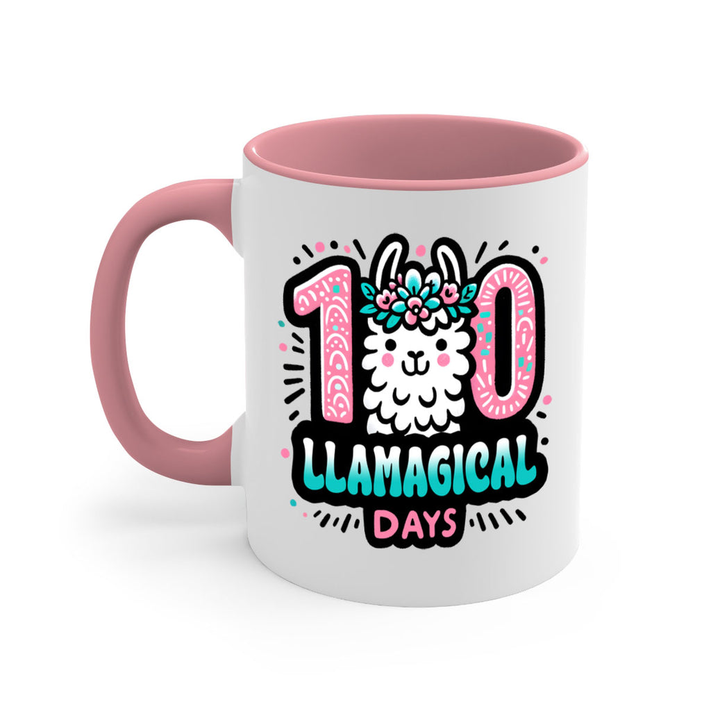 100 Llamagical Days Sublimation 35#- 100 days-Mug / Coffee Cup