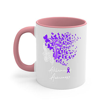 Alzheimers Awareness Shirt Alzheimers Purple Butterflies 23#- alzheimers-Mug / Coffee Cup