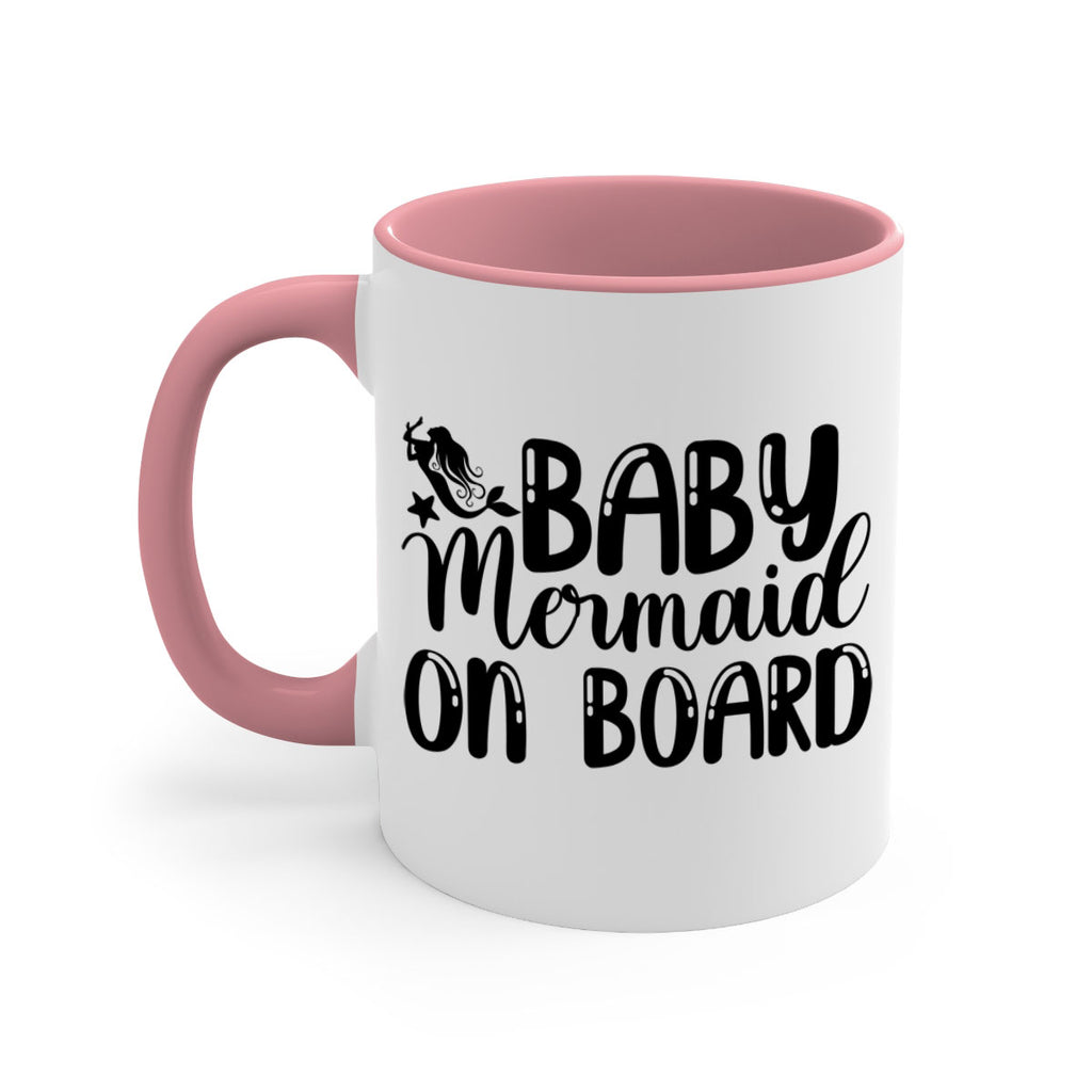 Baby Mermaid on Board 35#- mermaid-Mug / Coffee Cup