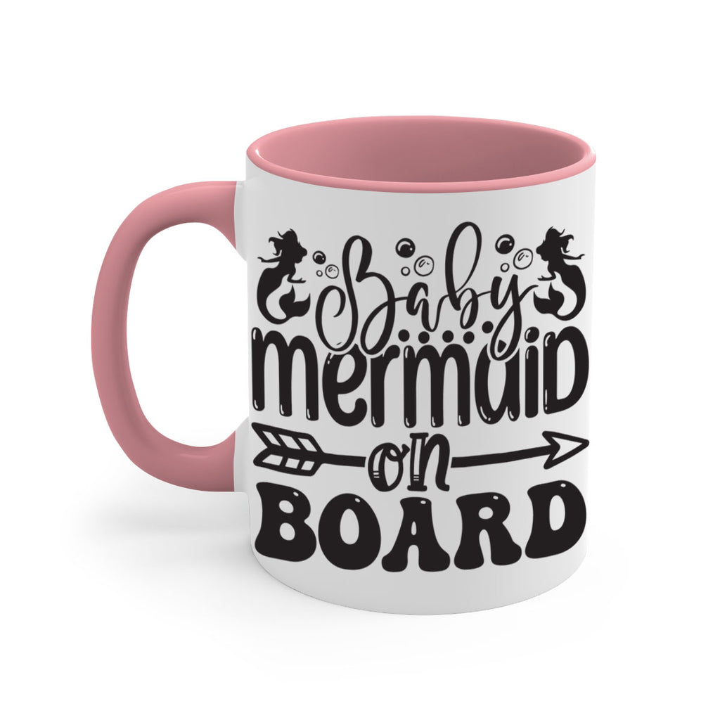 Baby mermaid on board 34#- mermaid-Mug / Coffee Cup