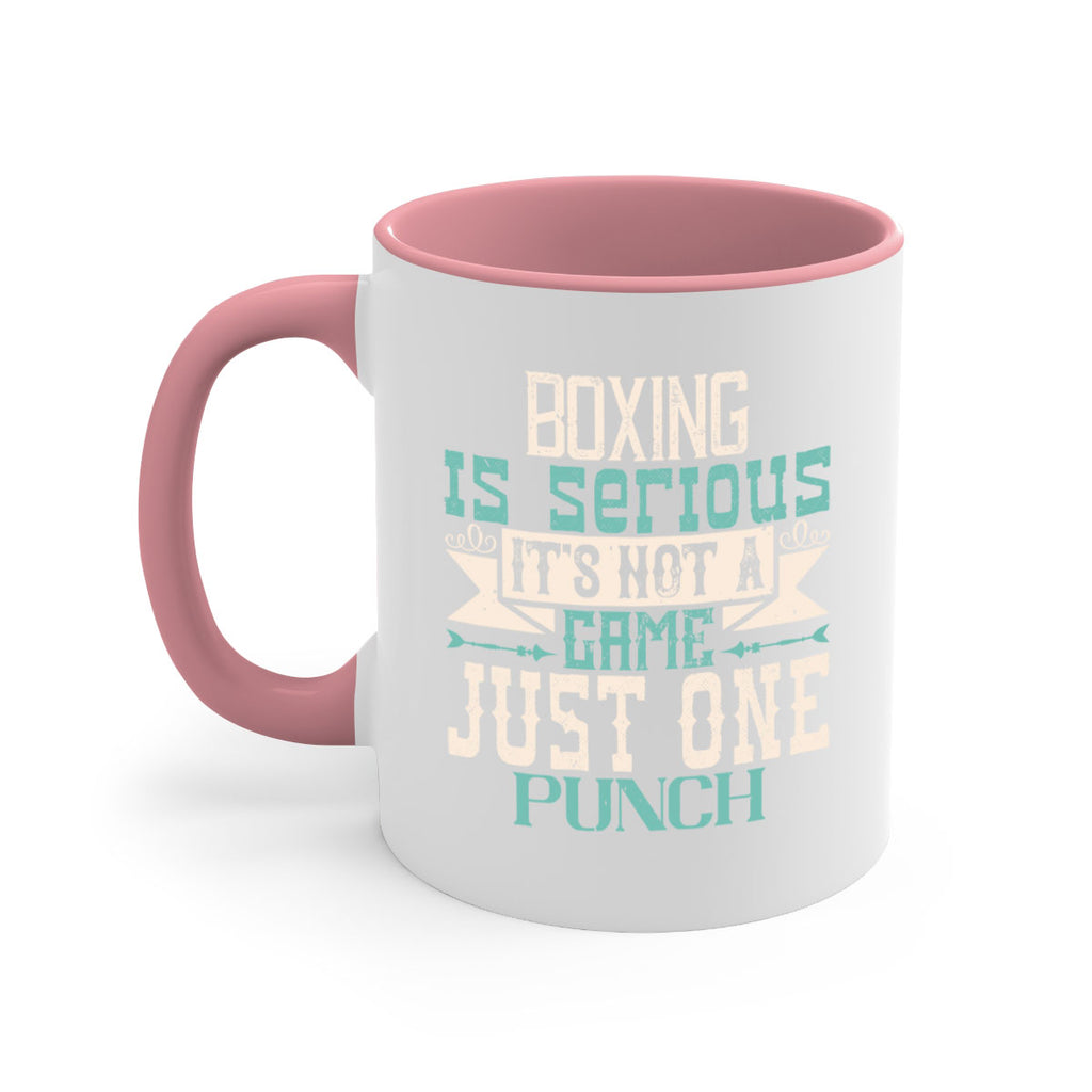 Boxing is serious Its not a game Just one punch 1556#- boxing-Mug / Coffee Cup