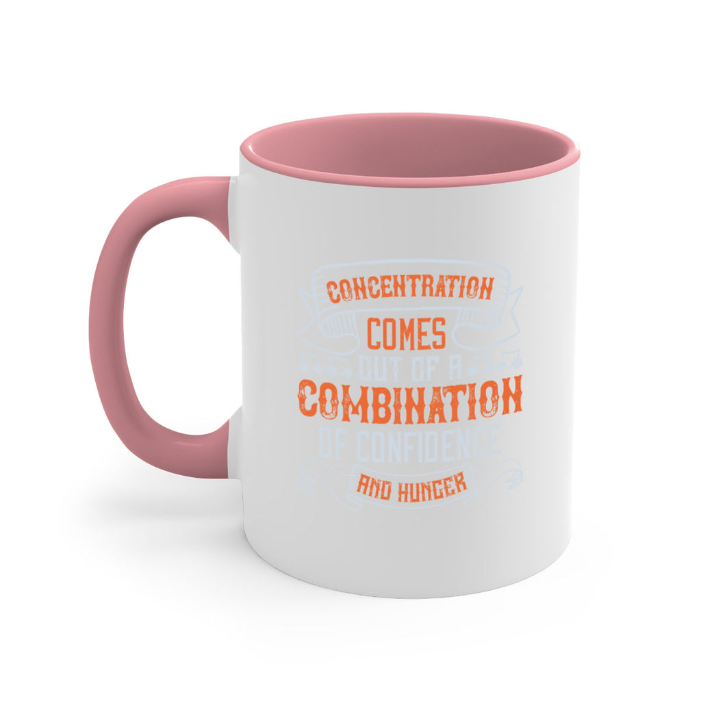 Concentration comes out of a combination of confidence and hunger 1668#- golf-Mug / Coffee Cup