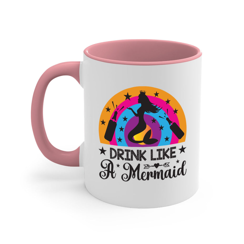 Drink like a mermaid 150#- mermaid-Mug / Coffee Cup