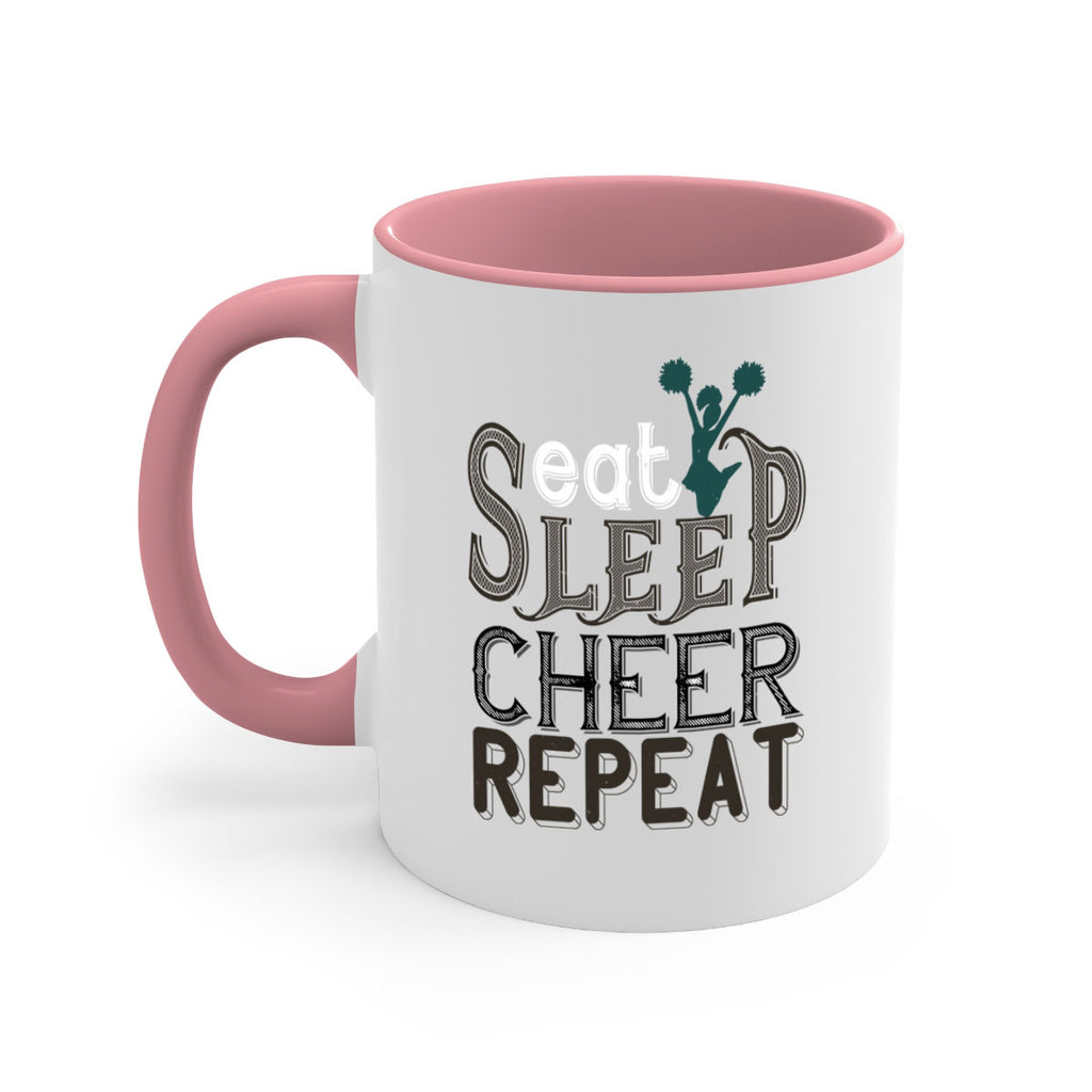 Eat sleep cheer mom 1318#- football-Mug / Coffee Cup