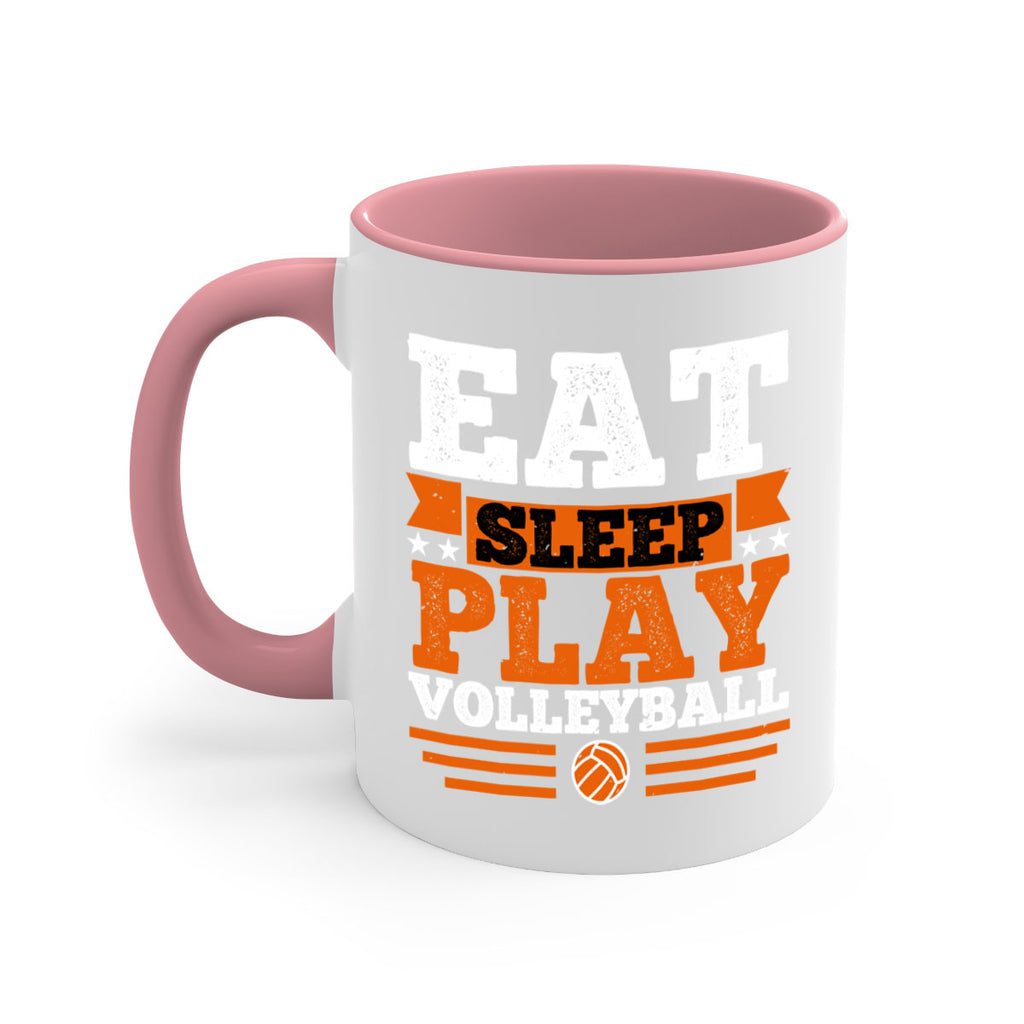 Eat sleep play volleyball 1287#- basketball-Mug / Coffee Cup
