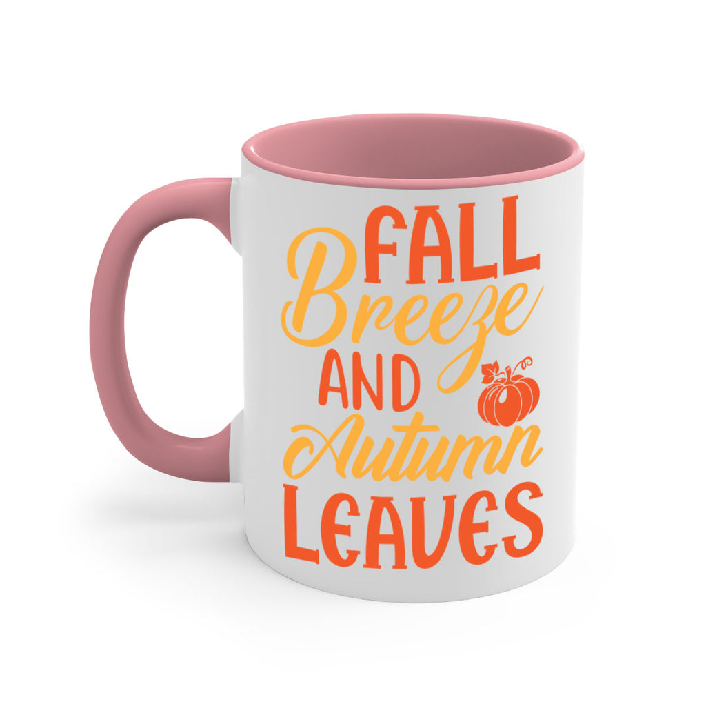 Fall Breeze and Autumn Leaves 92#- fall-Mug / Coffee Cup