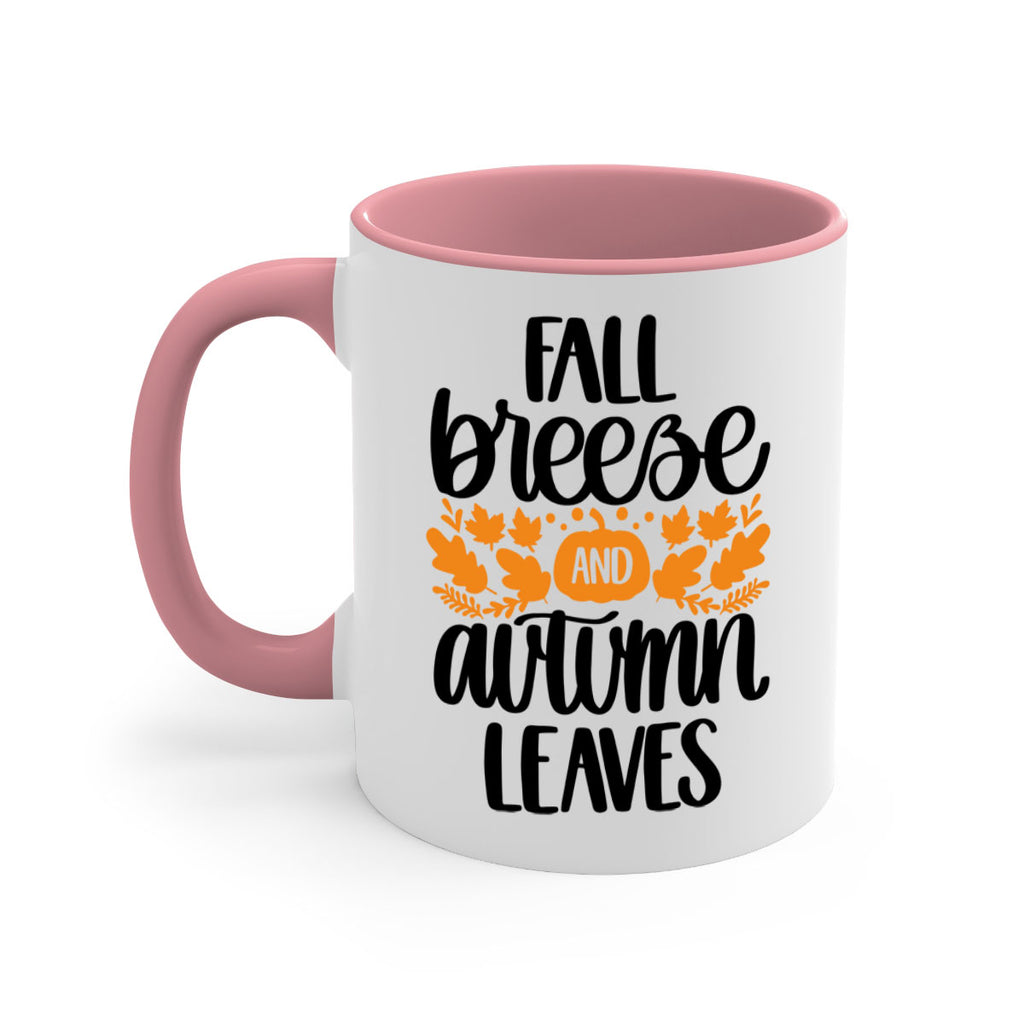 Fall Breezy And Autumn Leaves 482#- fall-Mug / Coffee Cup