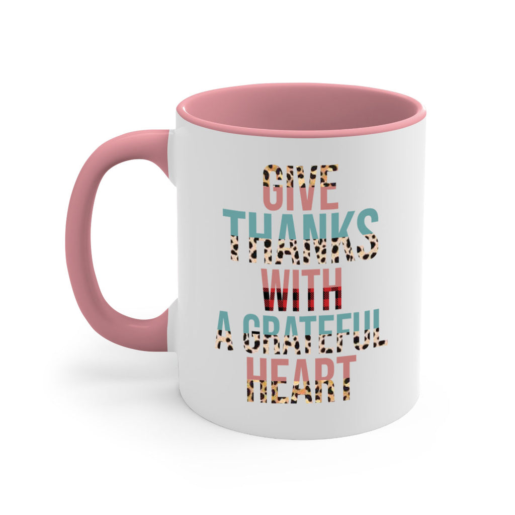Give thanks with a grateful heart 195#- fall-Mug / Coffee Cup