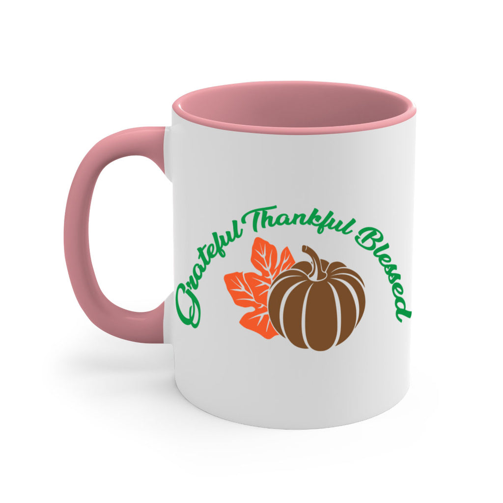 Grateful Thankful Blessed 214#- fall-Mug / Coffee Cup