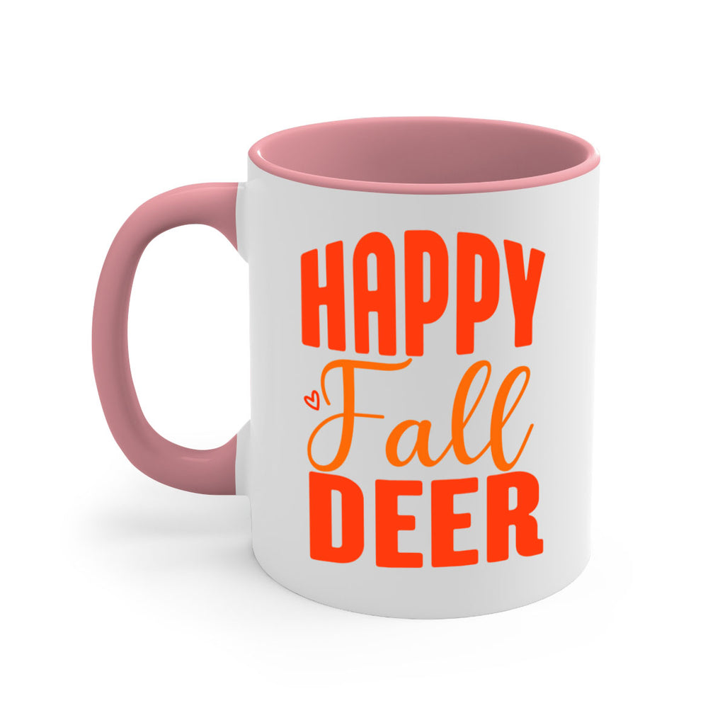 Happy Fall Deer Design 218#- fall-Mug / Coffee Cup