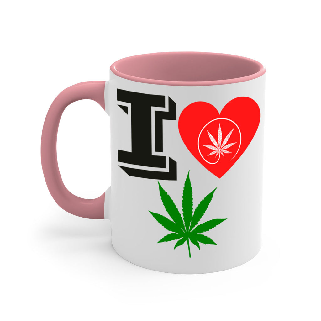 I love Cannabis heart 126#- marijuana-Mug / Coffee Cup